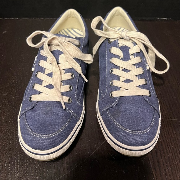Taos Moc Star Women's Sneakers Size 8 Indigo Navy Blue Casual Shoes - Picture 2 of 5